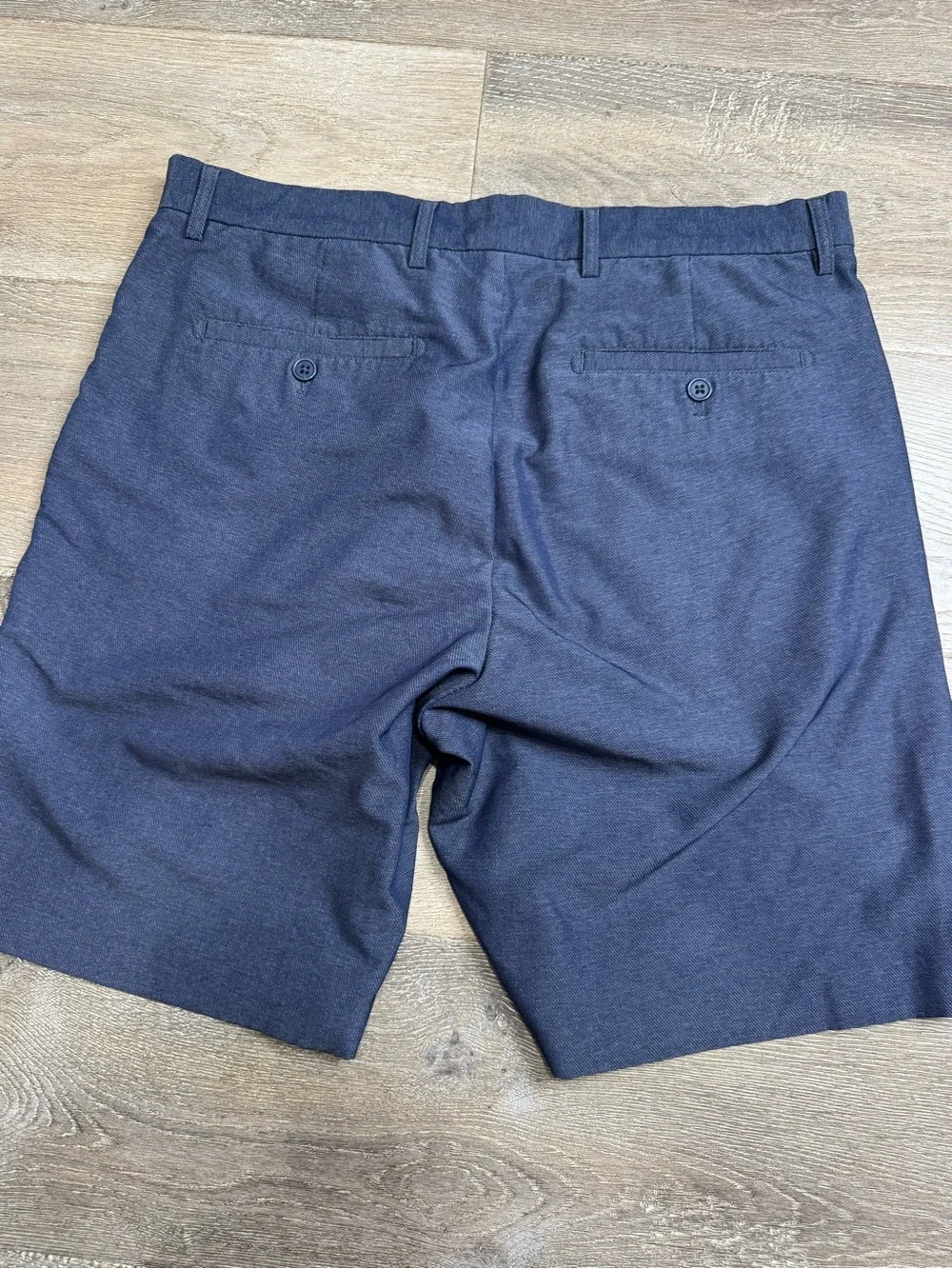 Nordstrom Men's Navy Flat-Front Stretch Shorts 1077